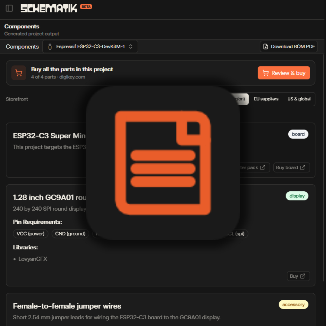 Schematik.io Datasheets